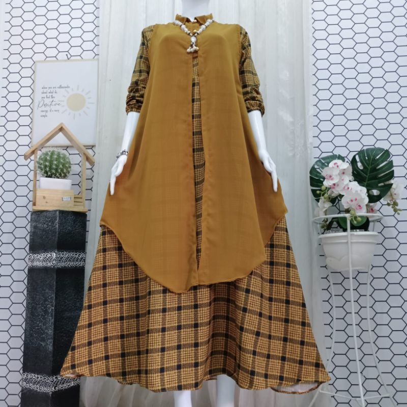 gamis set Rompi