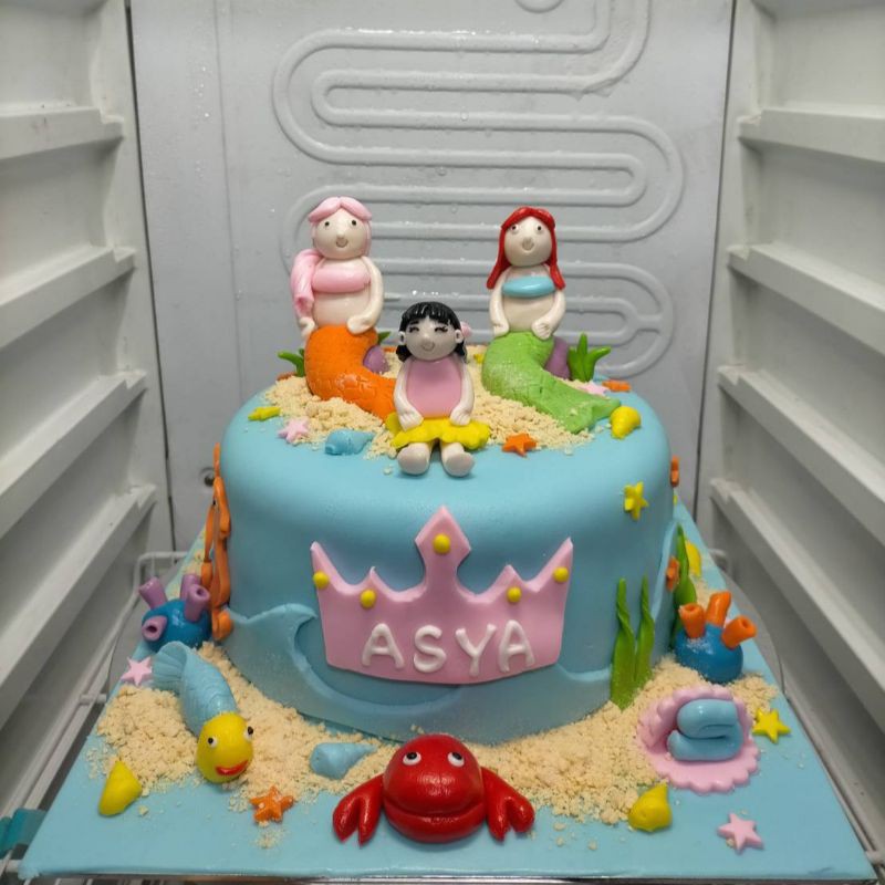 

kue ulang tahun mermaid
