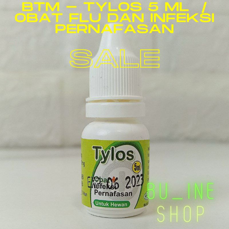 BTM - Tylos 5 ml  / Obat Flu dan Infeksi Pernafasan untuk Binatang Peliharaan