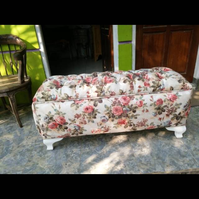 Sofa stool box shabby 120cm