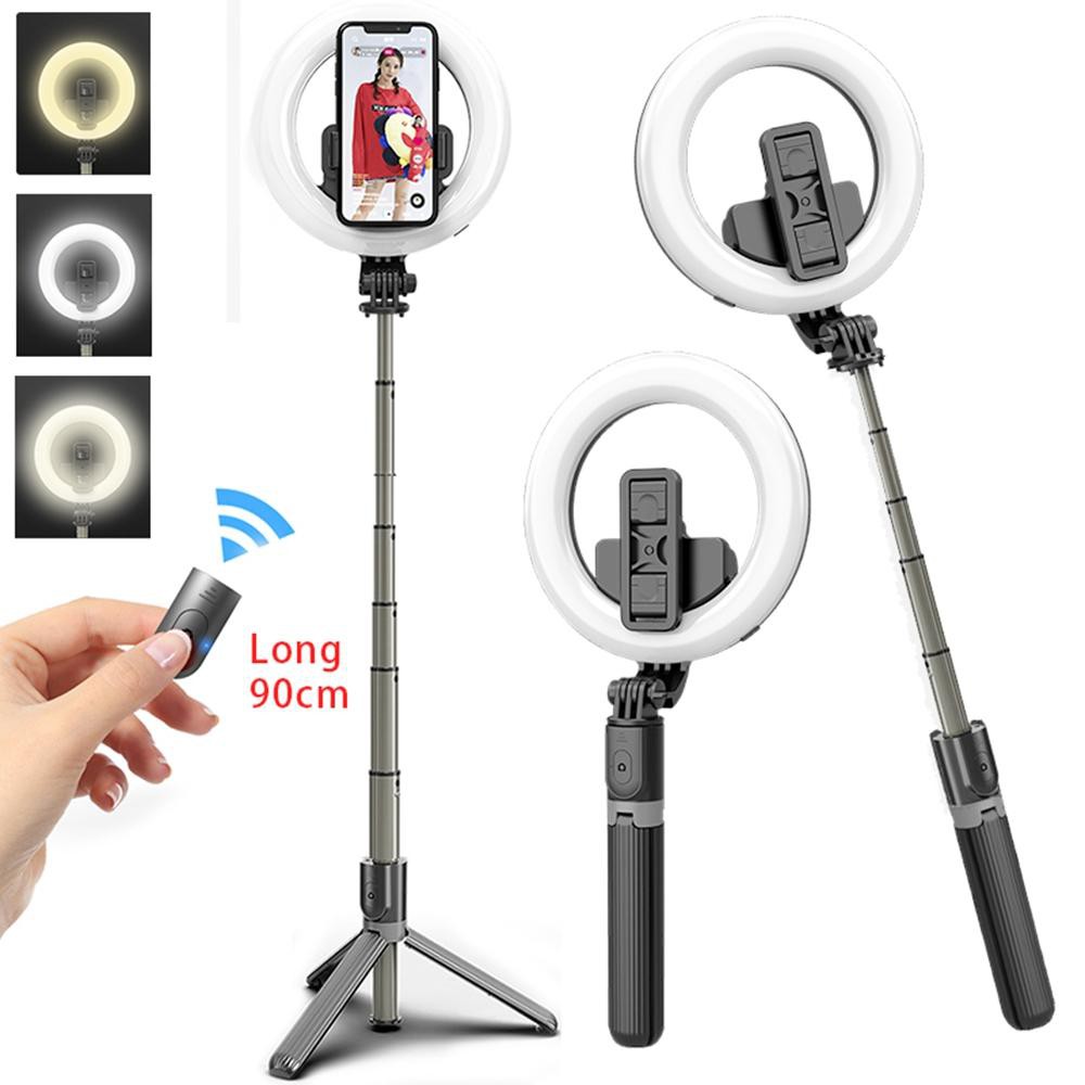 TRIPOD SELFIE STICK RING LIGHT L07 BLUETOOTH