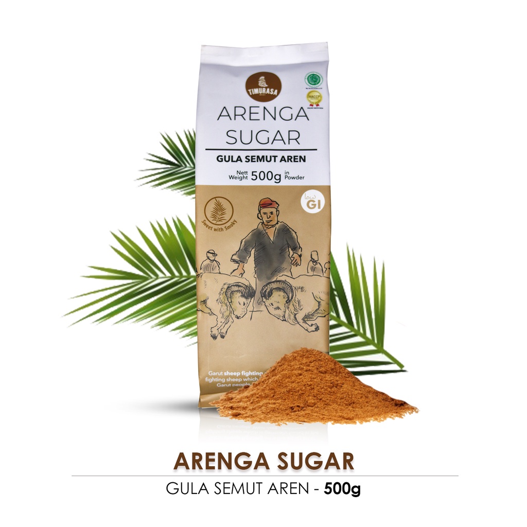 Timurasa, Gula Aren Bubuk (Crystal Arenga Sugar) 500gr