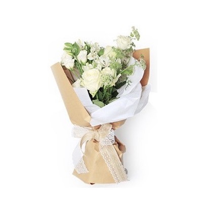 PREMIUM VINTAGE CRAFT PAPER KERTAS BUKET PEMBUNGKUS BUNGA HAND BOUQUET-1
