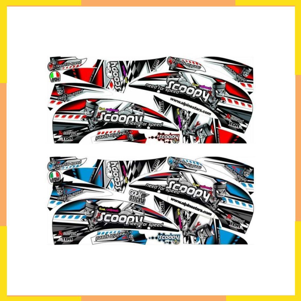 STRIPING SCOOPY FI 2016 2015 2014 VARIASI decal motor full body