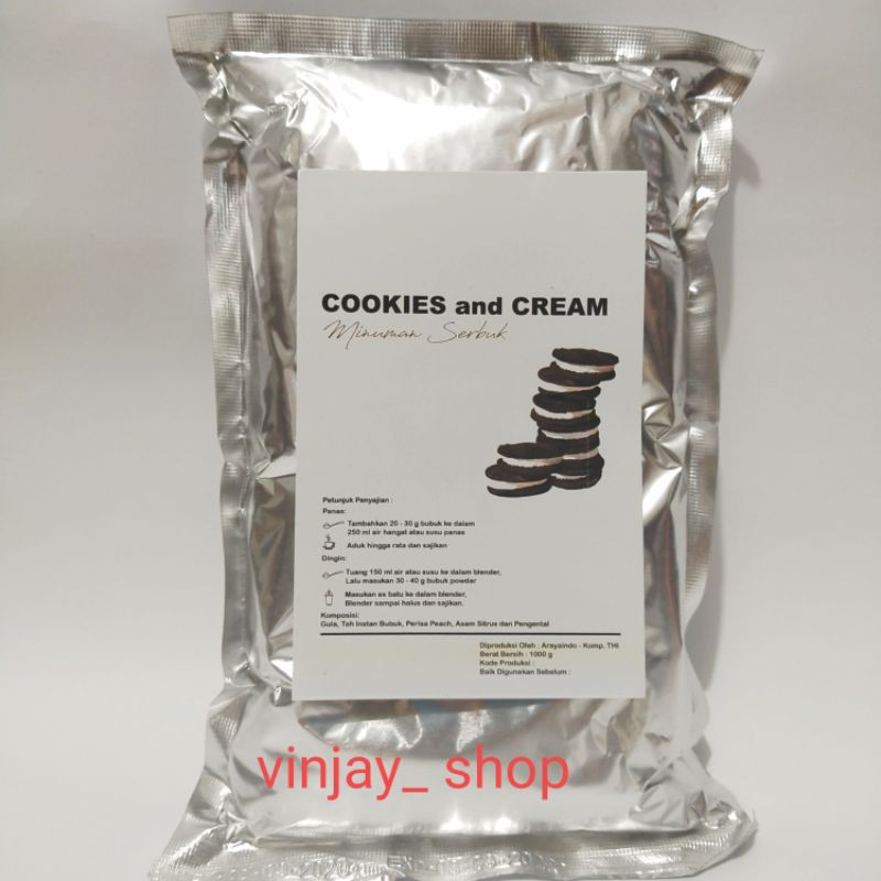 

Cookies and Cream 500 gram minuman bubuk