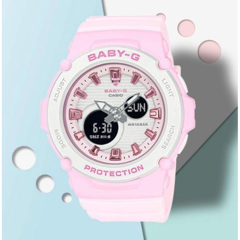 Jam Tangan Baby G Dualtime Wanita Jam Tangan Terlaris Water Resistant