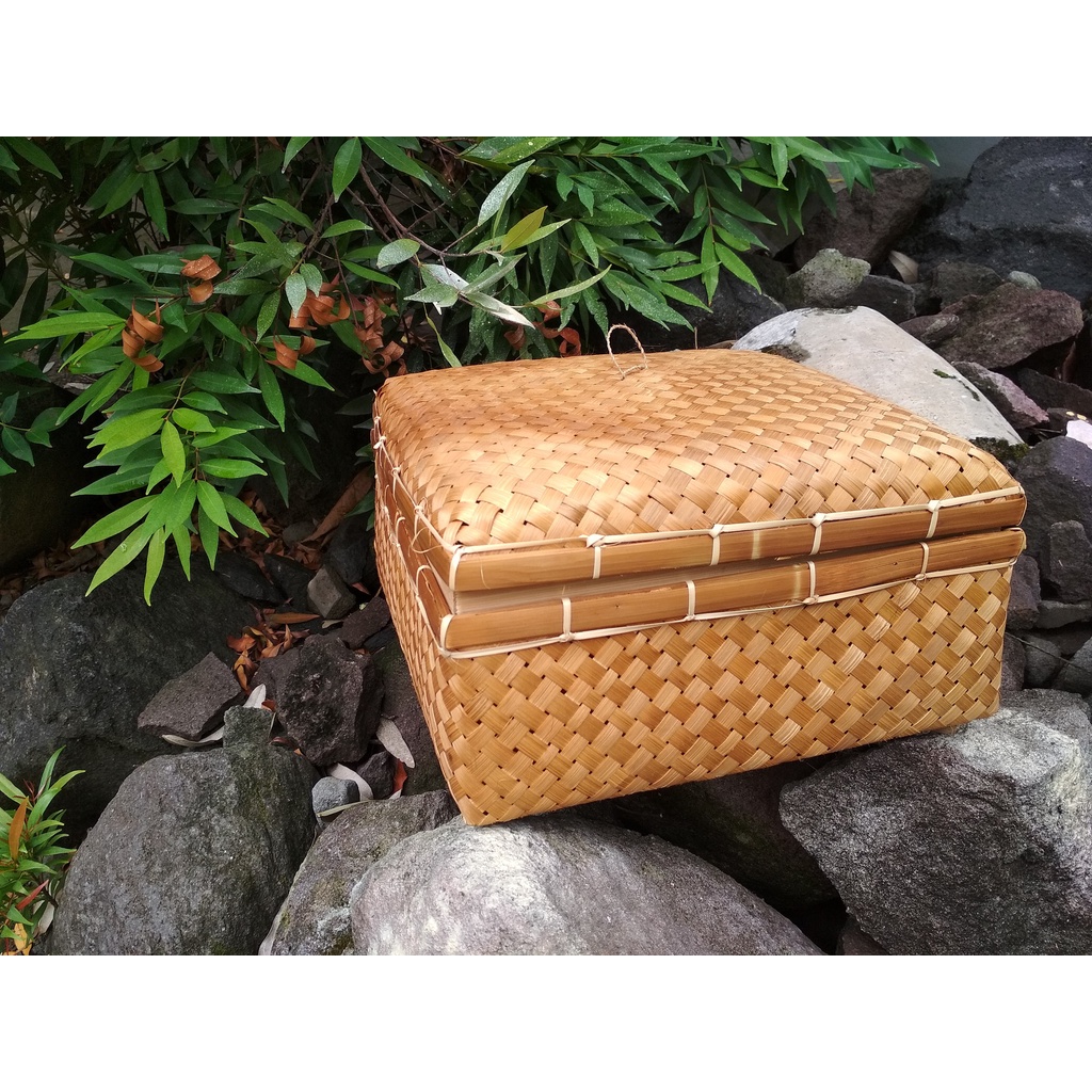 Sokase hantaran bambu kotak wadah kue ukuran besar