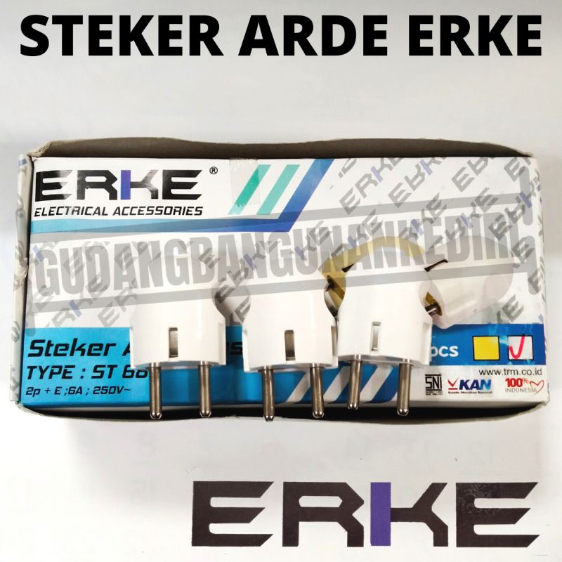 steker cop colokan arde bulat erke st68