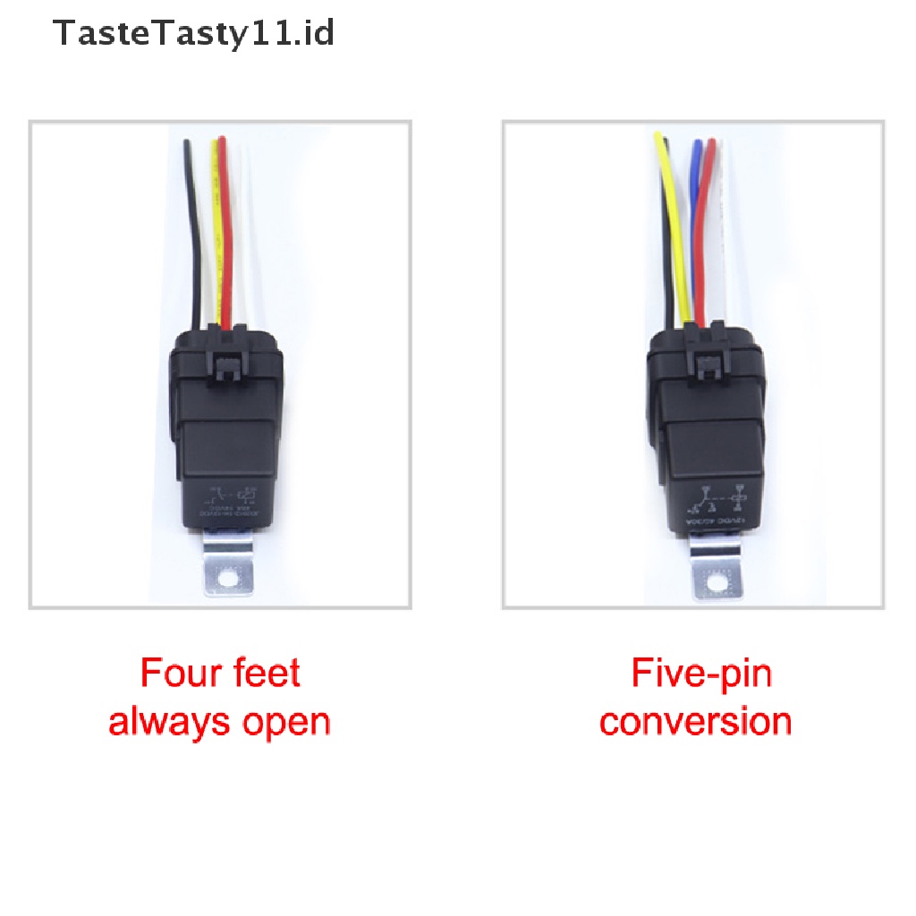 Relay Kabel Terintegrasi Tahan Air DC12V / 24V 5Pin / 4pin Untuk Mobil