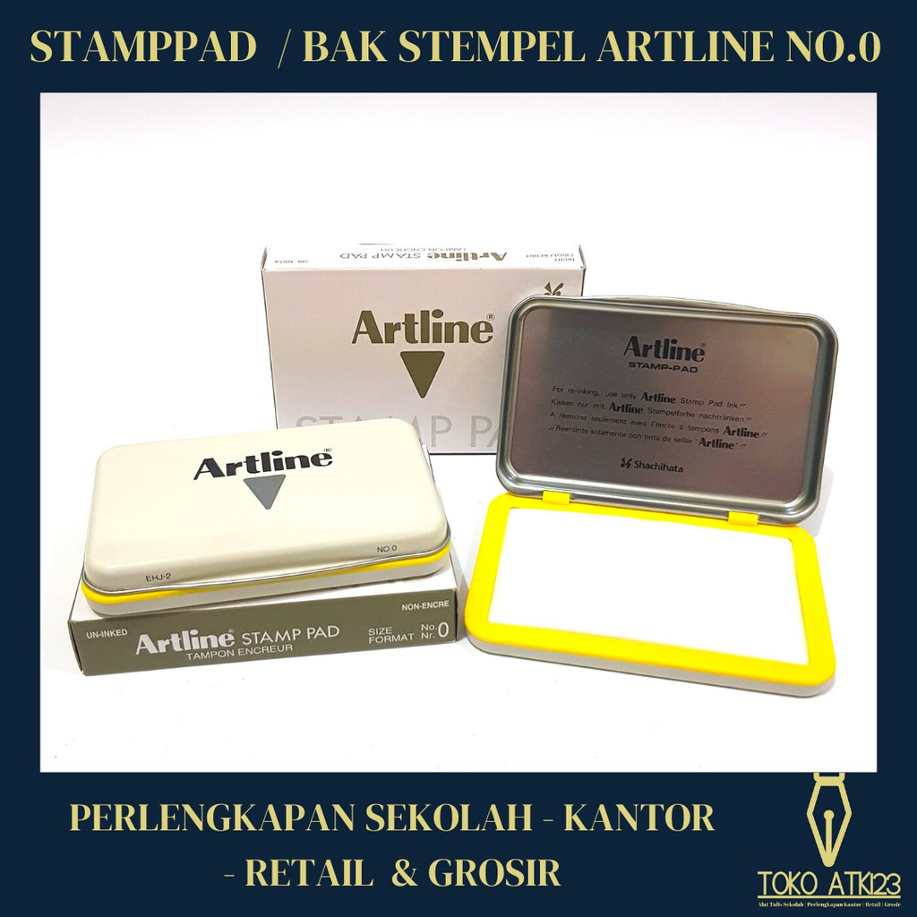 

Bantalan Stempel / Bak Stempel / Stamppad Stainless Artline No. 0