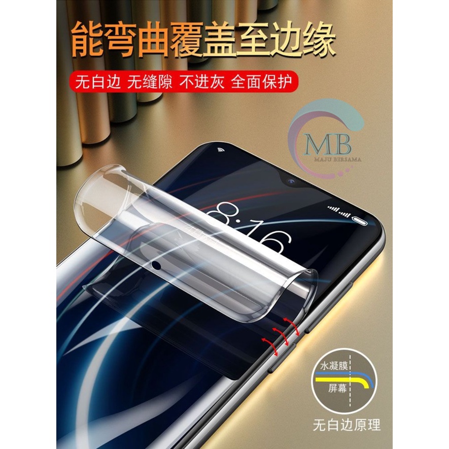 ANTI GORES HYDROGEL ANTI SHOCK BUKAN TEMPLE GLASS XIAOMI REDMI MI 4 4I 5 6 7 8 9 10 10T 11 12 PRO NOTE 1 2 3 4 4X 5 6 7 8 9 10 10 11 PRO POCO F1 F2 F3 S2 MB3814