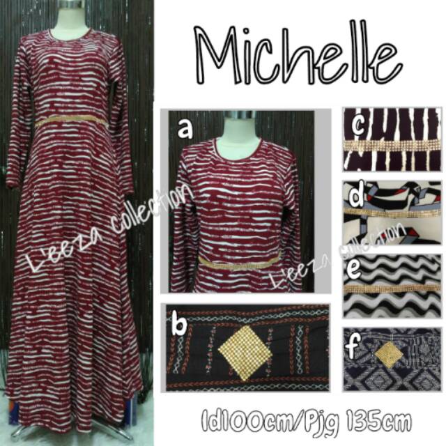 Maxi Dress waffle swarovsky by Michelle (Gamis)