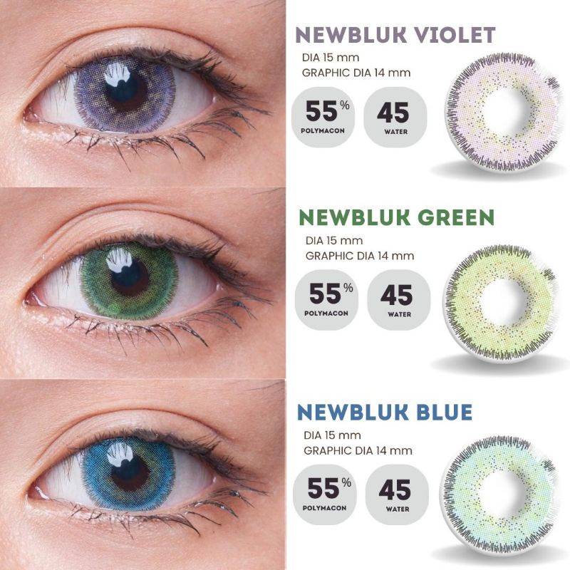 Softlens NEWBLUK 15 MM by CTK / Softlen Soflen Softlense Warna Normal