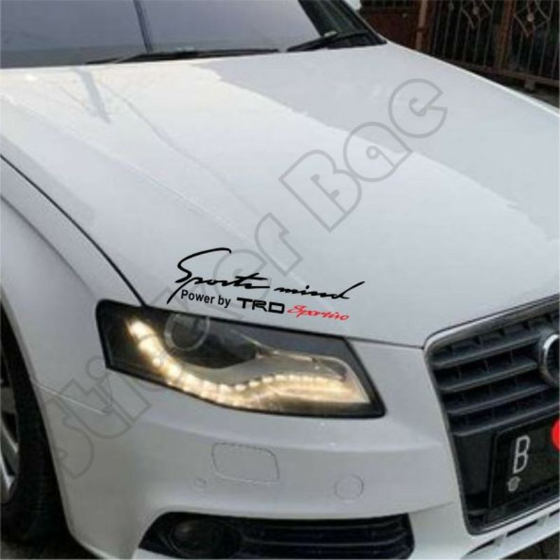 stiker mobil sport mind trd sportivo cutting