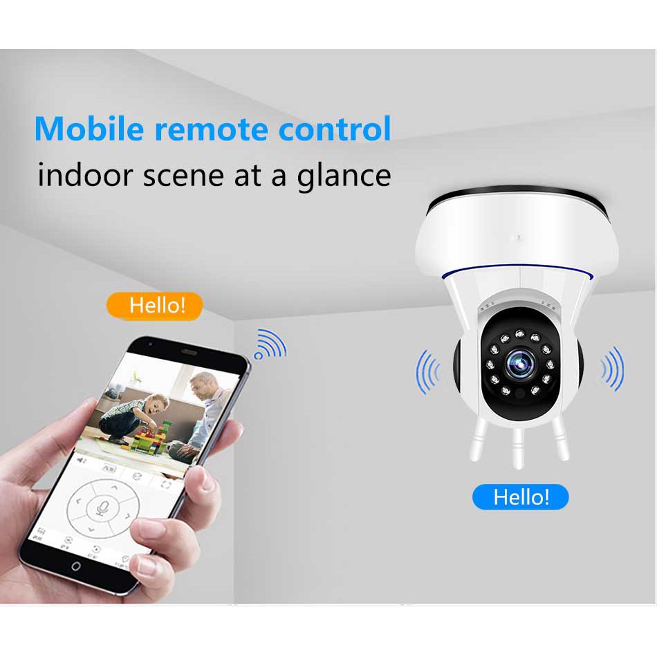 APLIKASI YOOSEE IPCAM NEW 3 antena Super sinyal Kuat double IP CAM CCTV Wireless IP Camera Wifi 3 an