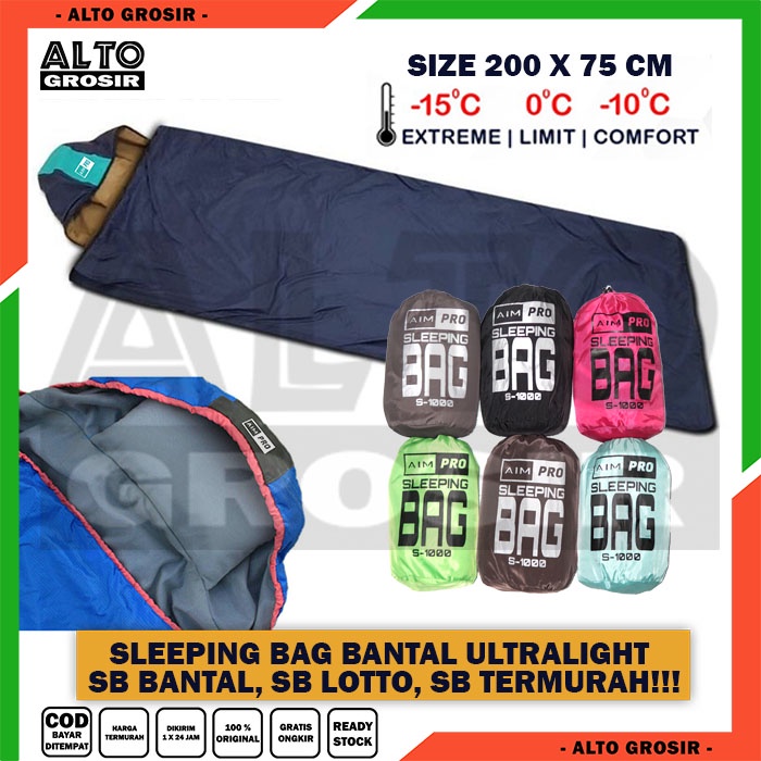 Sleeping Bag Bantal Packing Ringkas Ultralight Ringan SB BANTAL SLEEPING BAG ULTRALIGHT