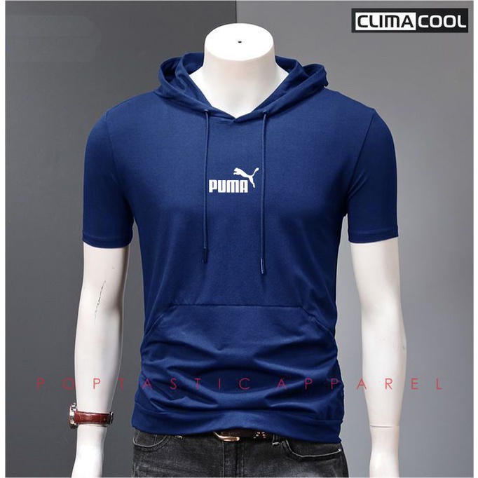 Rompi Hoodie Pria Kaos Distro Manset Olahraga Running Stretch SLIM FIT