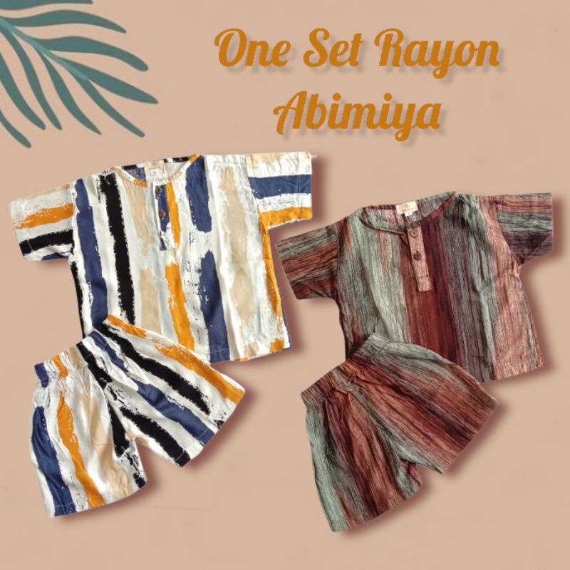 One Set Rayon Anak usia 1-4 tahun by Abimiya