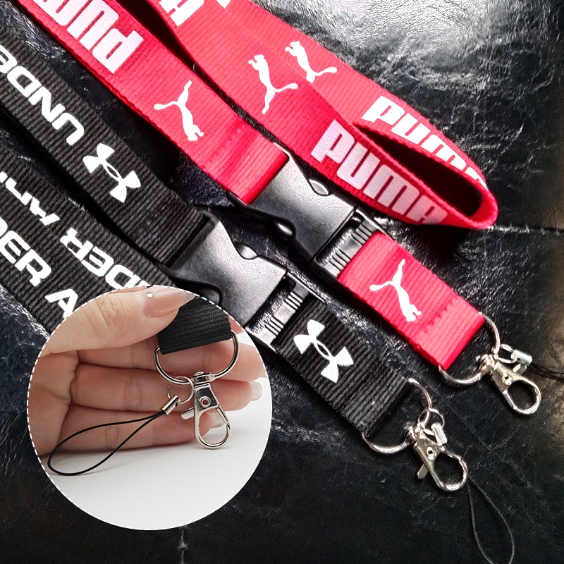 [Ready Stock] Merek Lanyard Ponsel Sling Untuk Kartu Pelajar Tali ID Card Straps Gantungan Kunci Anti-Drop Lanyard Aksesoris