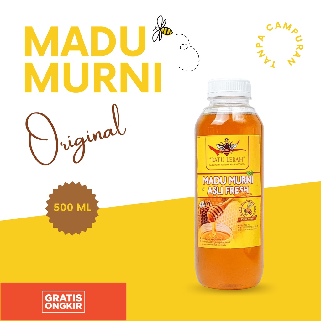 

Madu Asli Madu Murni Madu Murni Asli 100% Ratu Lebah 500ml