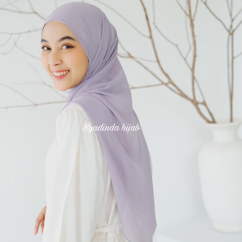 𝐁𝐘 𝐀𝐃𝐈𝐍𝐃𝐀 Pashmina Oval Curve 75x200cm Jumbo Syari Bawal shawl Jilbab ceruti Babydoll ceruty kerudung Malay pasmina Hijab