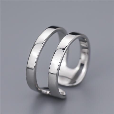 Mayebe 3pcs / Set Cincin Adjustable Gaya Punk Korea Untuk Unisex