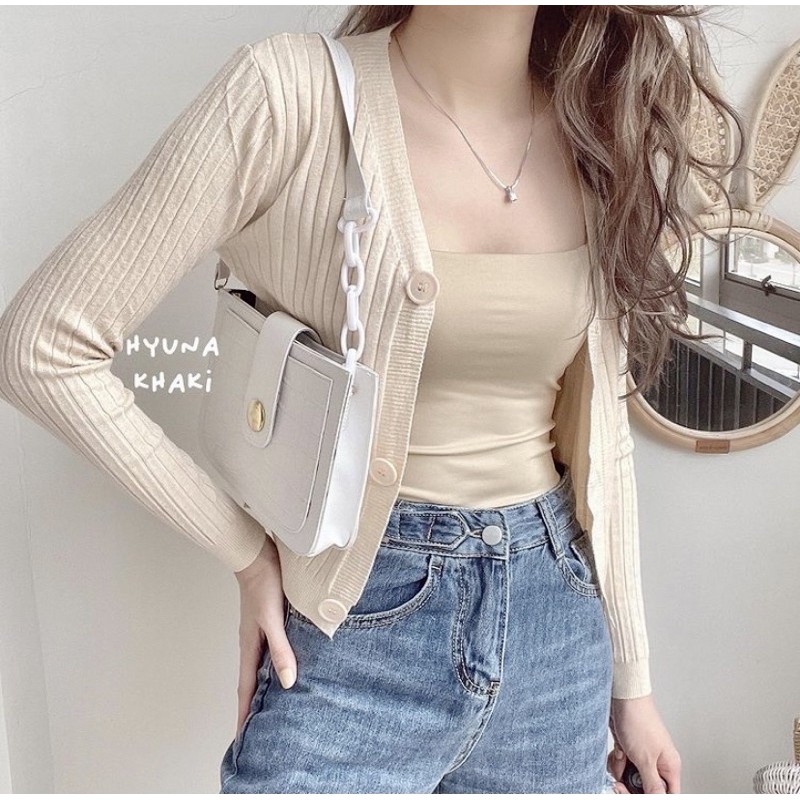 Isya Cardigan Knit Impor Cardigan Knit crop Cardigan wanita cardigan rajut korea outer rajut vintage