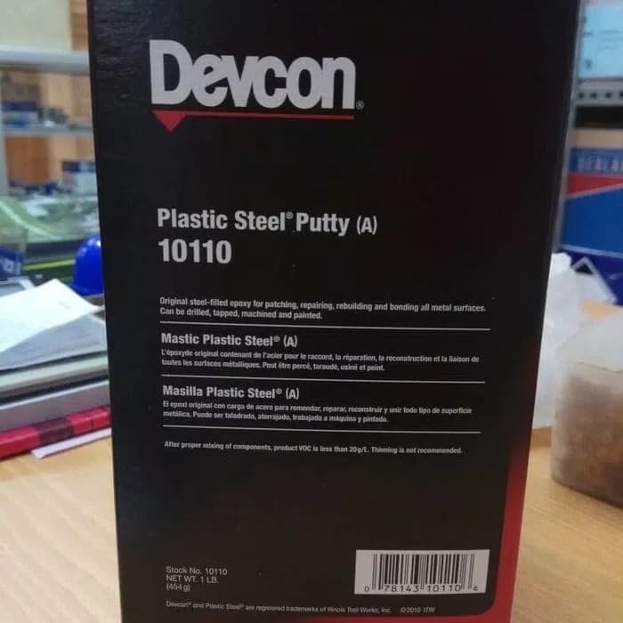 devcon A epoxy plastic steel 454gr type 10110 DEVCON 10110 454 gram