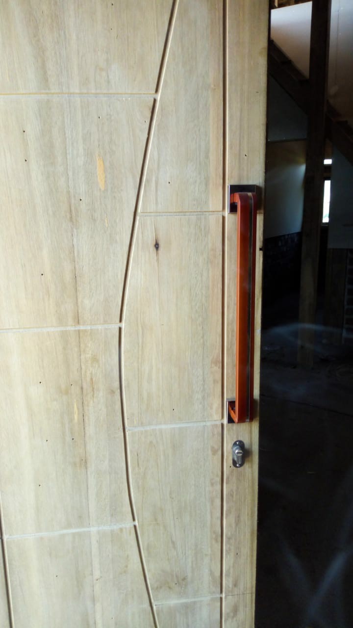 Handle Pintu Rumah 45 Cm Gawang Black Hitam Natural Kyu Tarikan Pintu Kotak Gagang Pintu Kunci Pintu