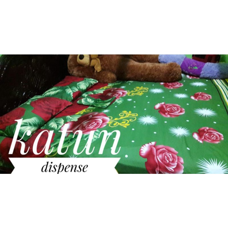 sprei katun dispense. sprei besar, sprei kecil. sprei kotak. sprei bunga, sprei kasur, sarung bantal