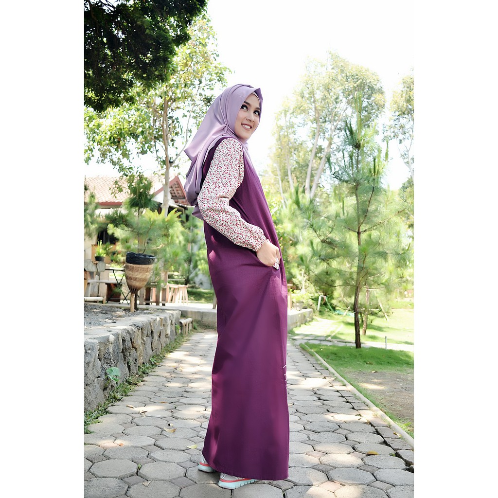 Gamis Nibras Ungu Tua NB 120