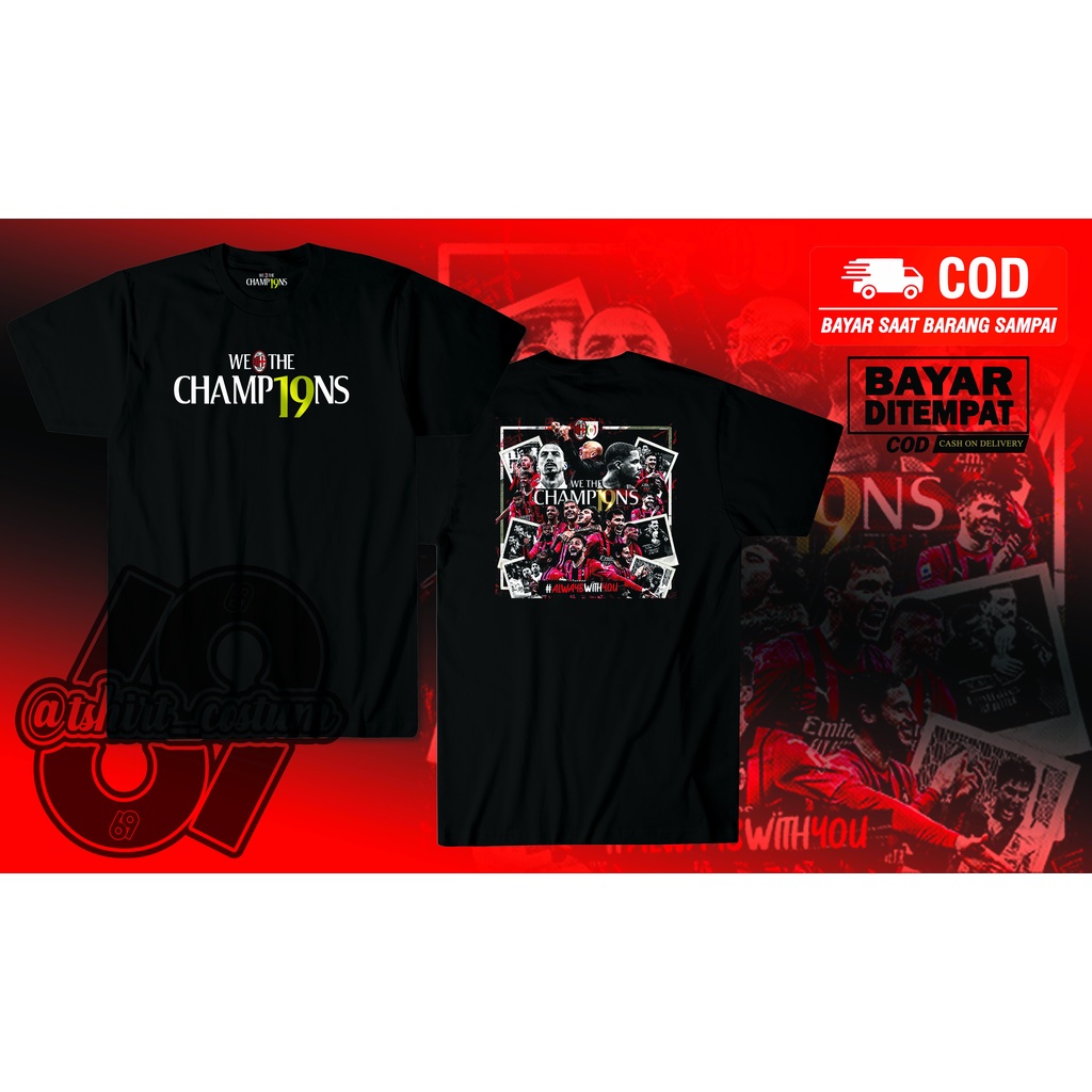 Kaos Milan Scudetto Kaos We The Champion Milan Kaos Ac Milan.