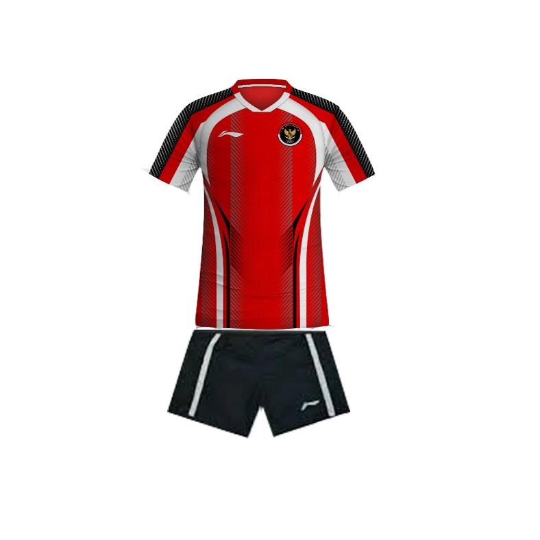 Stelan Baju Dan Celana Badminton Pria - Stelan Jersey Badminton Dewasa - Kaos Badminton