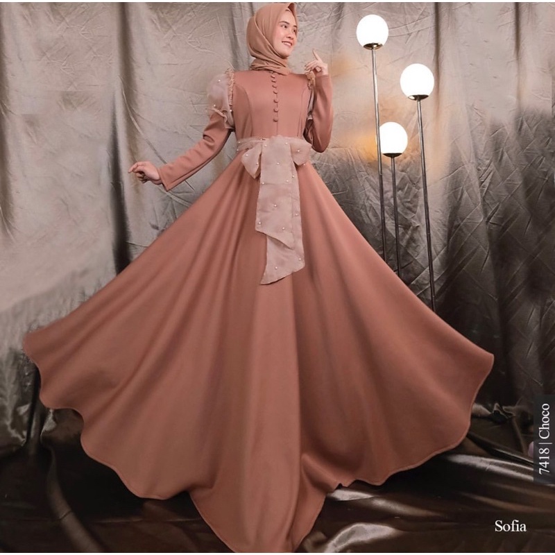 sofia Dress / sofia dress mk / dress mk /sofia miss kami / miss kami / miss kami hijab