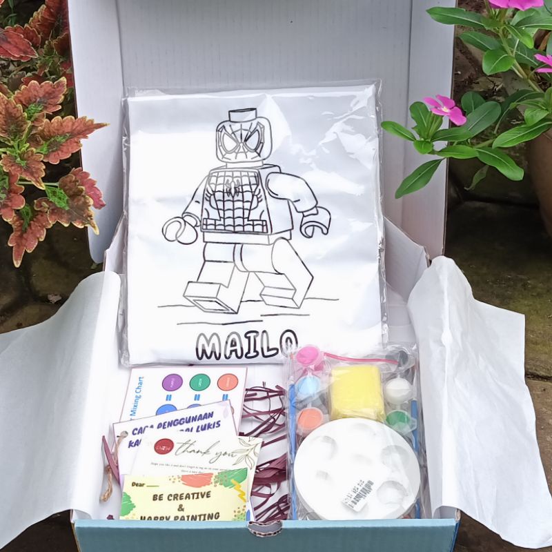 

TSHIRT PAINTING KIT ROBOT SPIDERMAN I MEWARNAI KAOS ROBOT SPIDRMAN I KADO ROBOT
