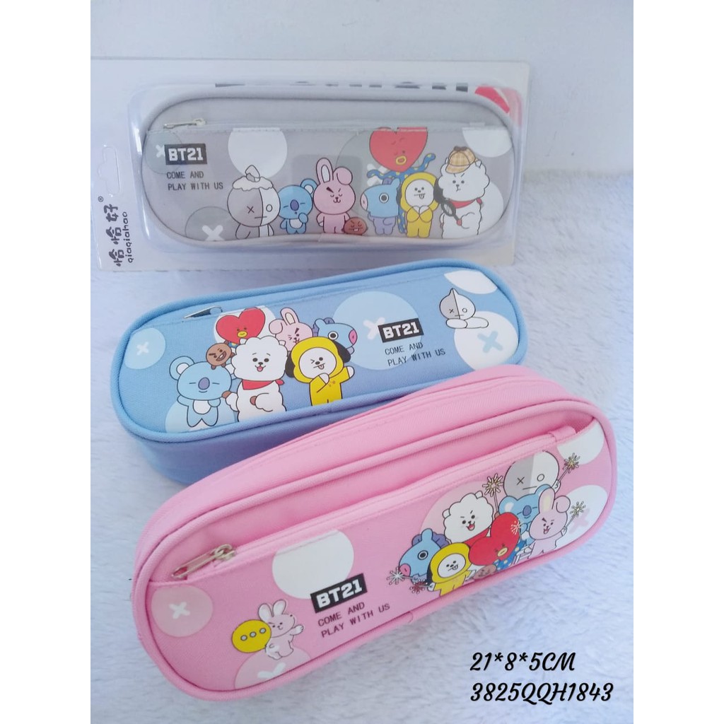

Pencil Case Korea BTS bt21 Tempat Pensil KPOP Bahan Canvas