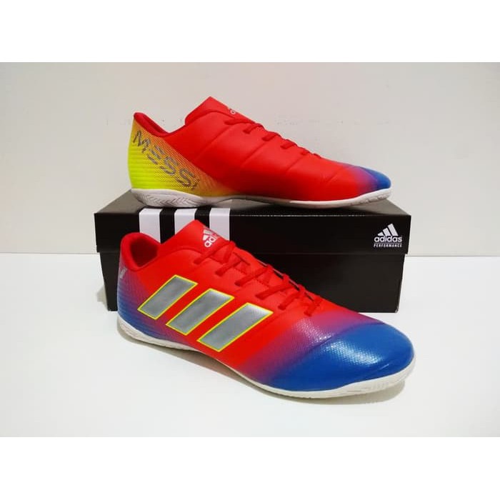 Olahraga SEPATU FUTSAL Adidas NEMEZIZ IC New Grade Ori (Red Blue White)