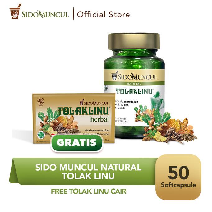 Sido Muncul Natural Tolak Linu Soft Capsule 50'k FREE Tolak Linu Cair