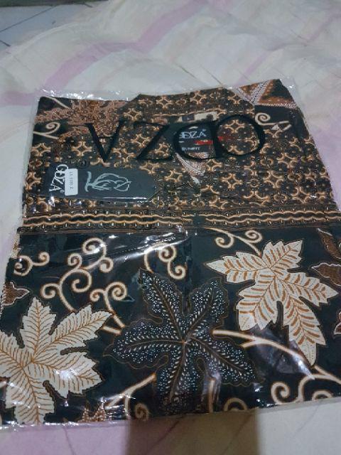 Baju Batik Pria / Kemeja Batik Pria / Baju Slimfit Lengan Panjang / Distro Luigi Batani Biru