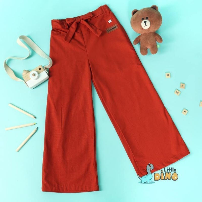 Kulot Anak Perempuan Little Dino Warna Merah Celana Karnaval Agustusan