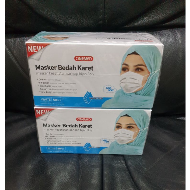 1 BOX MASKER EARLOOP / HIJAB KARET MEDIS ONEMED