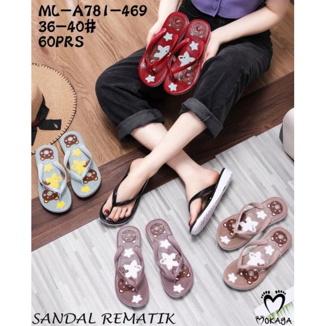 Sandal Jepit Rematik Bear Import Mokaya