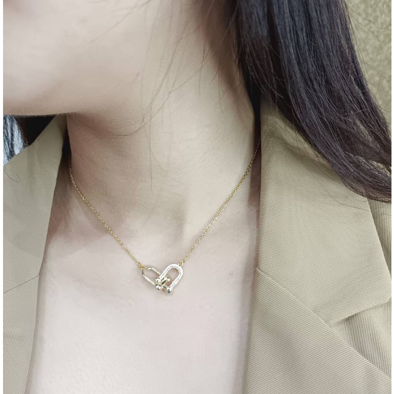 kalung model korea ada BOX anti karat titanium