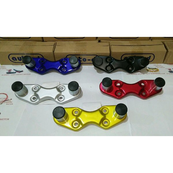 dudukan raiser peninggi segitiga stang jepit honda yamaha