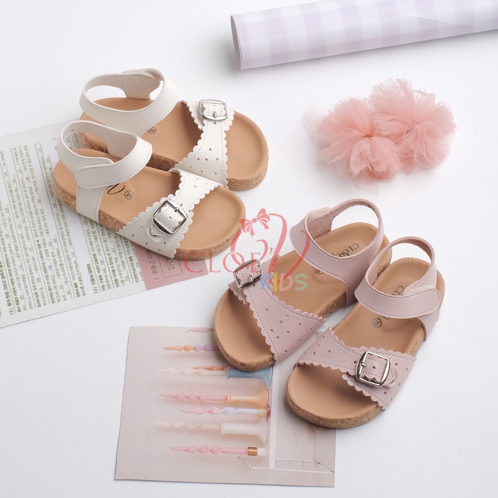 CLOEVKIDS - READY STOCK Chyaa Size 22-35 Sepatu Sandal Anak Perempuan Slop Flat Lucu