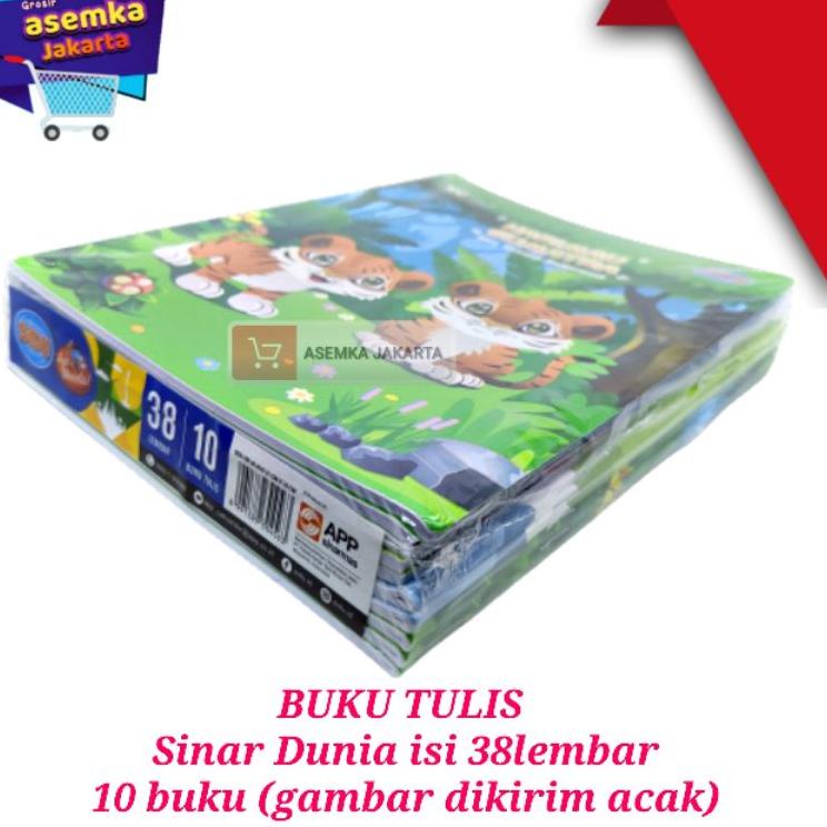 

8.8 Serba Murah Buku Tulis Sidu 38 lembar Sinar dunia 10buku ,,
