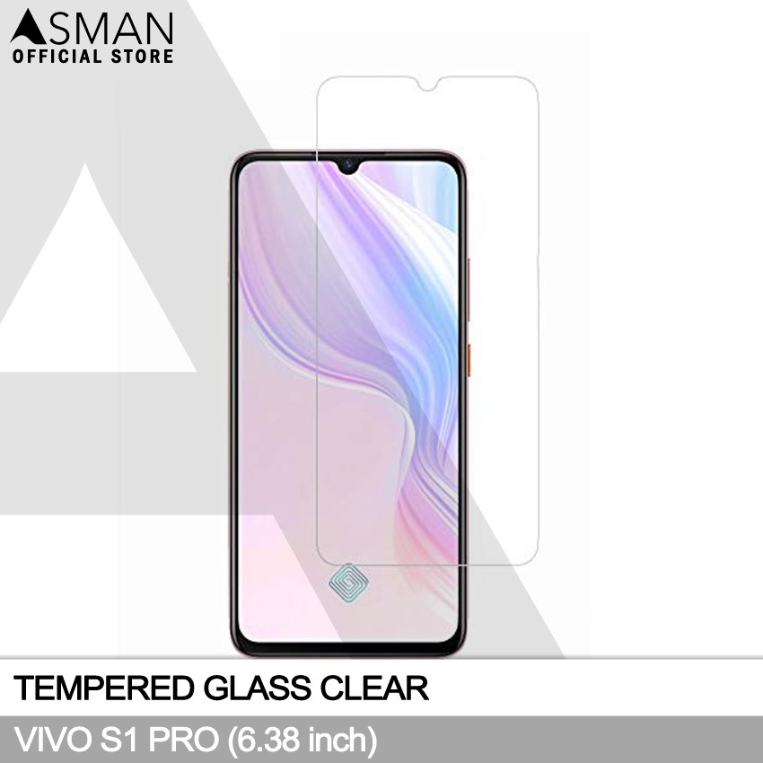 Tempered Glass VIVO S1 Pro (6.38&quot;) | Anti Gores Pelindung Layar Kaca - Bening