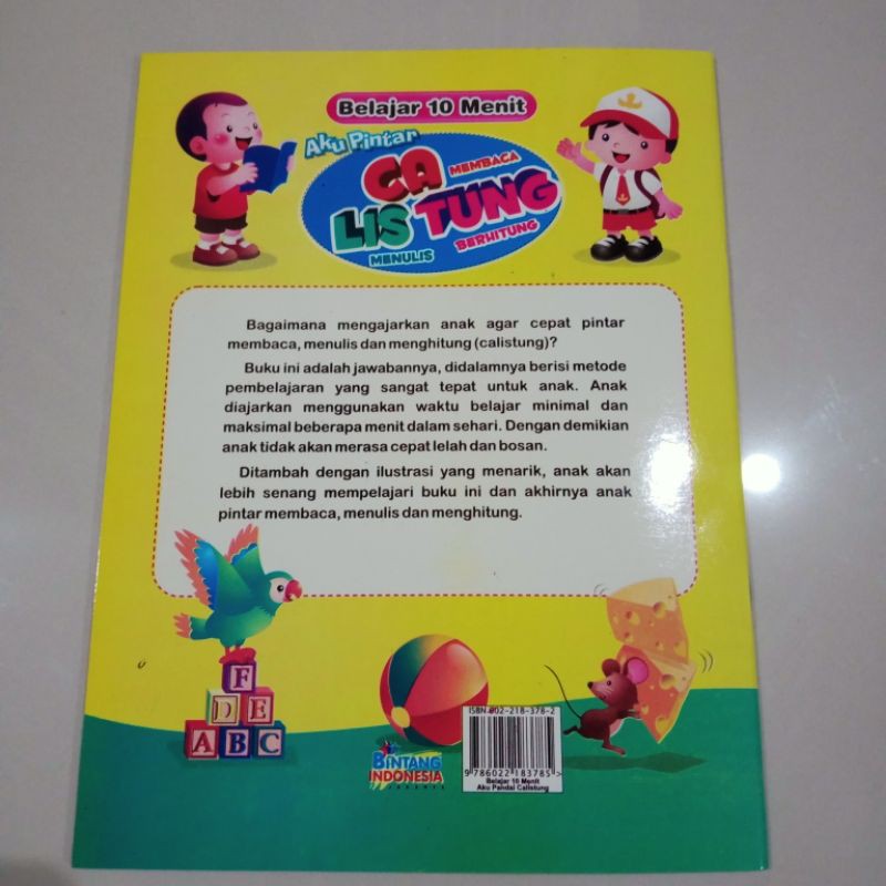 BUKU ANAK BUKU BELAJAR 10 MENIT CALISTUNG 64 HAL (21×28cm)