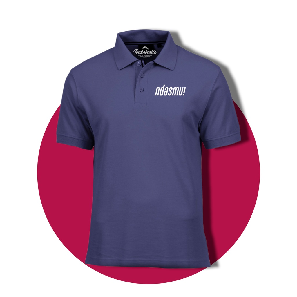 Indoholic Atasan Baju Pakaian Pria Kaos Kerah Polo Shirt Poloshirt Olahraga Sport Otomotif Wanita Original Katun Pique 100% Ndasmoe Indonesia