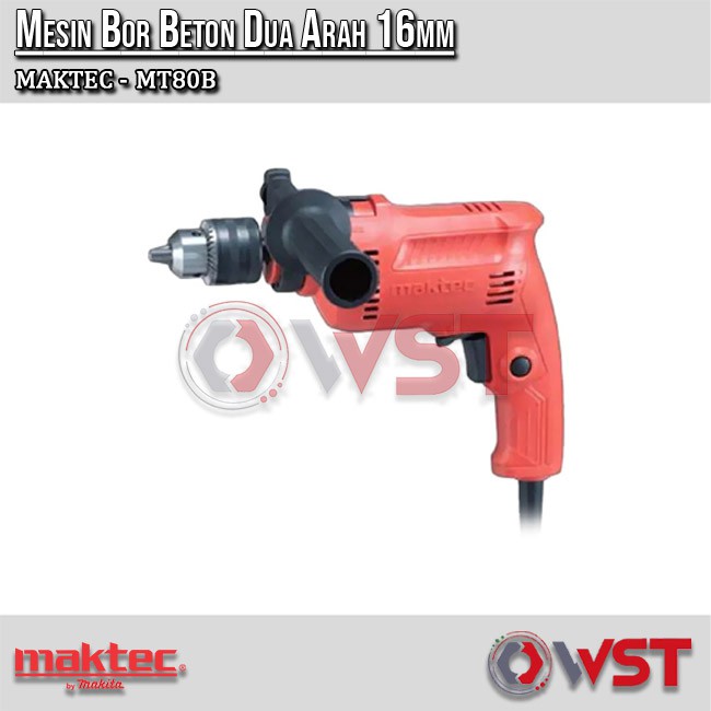Mesin Bor Beton 16mm MAKTEC MT80B / Bor Dua Arah maktec